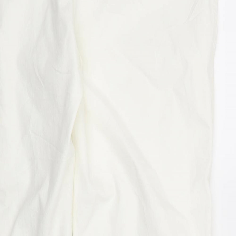 Viyella Womens White  Denim Bootcut Jeans Size 18 L31 in