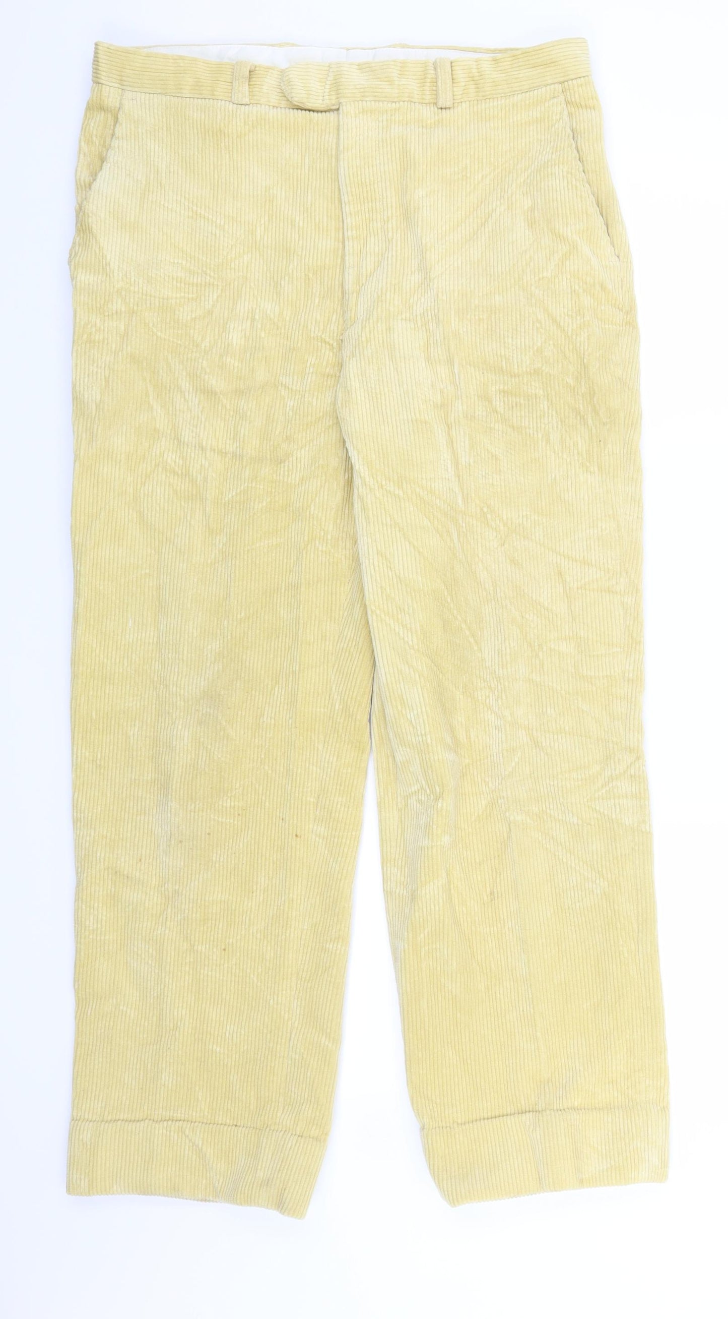Rowlands Mens Beige  Corduroy Trousers  Size 34 L29 in