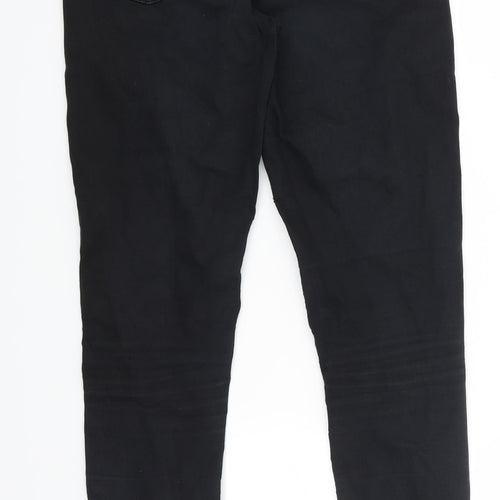Topshop Womens Black  Denim Cropped Jeans Size 28 in L29 in