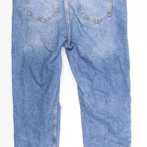 New Look Womens Blue  Denim Cropped Jeans Size 14 L23 in