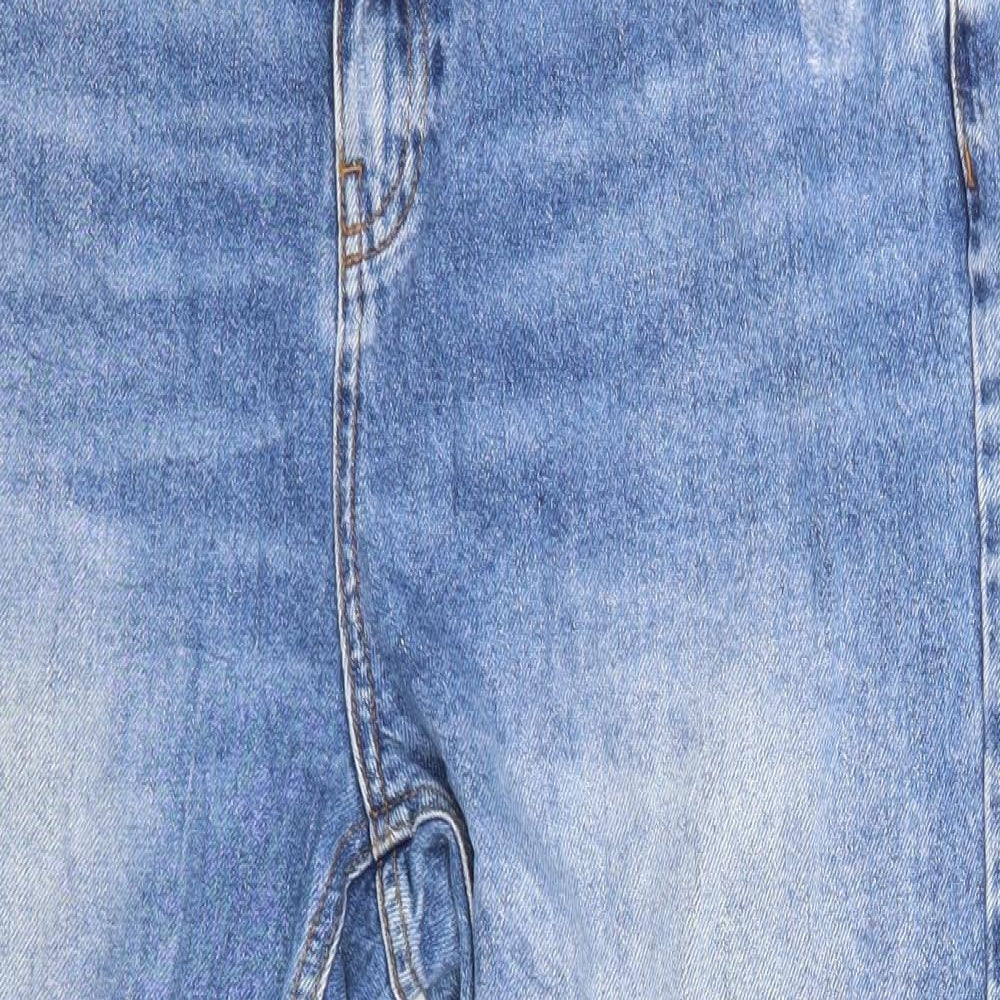 New Look Womens Blue  Denim Cropped Jeans Size 14 L23 in
