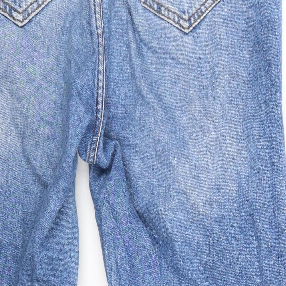 New Look Womens Blue  Denim Cropped Jeans Size 14 L23 in