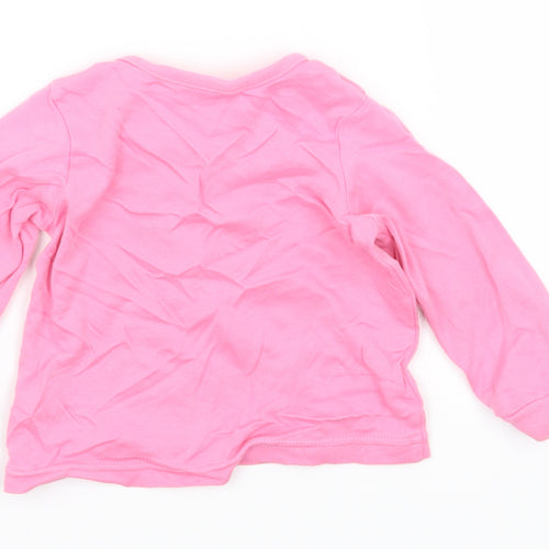 George Girls Pink   Basic T-Shirt Size 9-12 Months