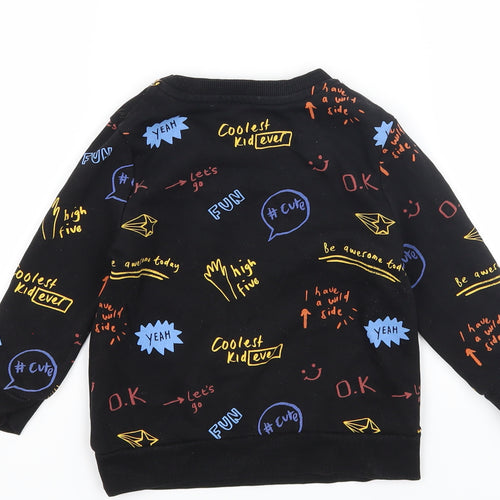 George Boys Black   Pullover Sweatshirt Size 2 Years