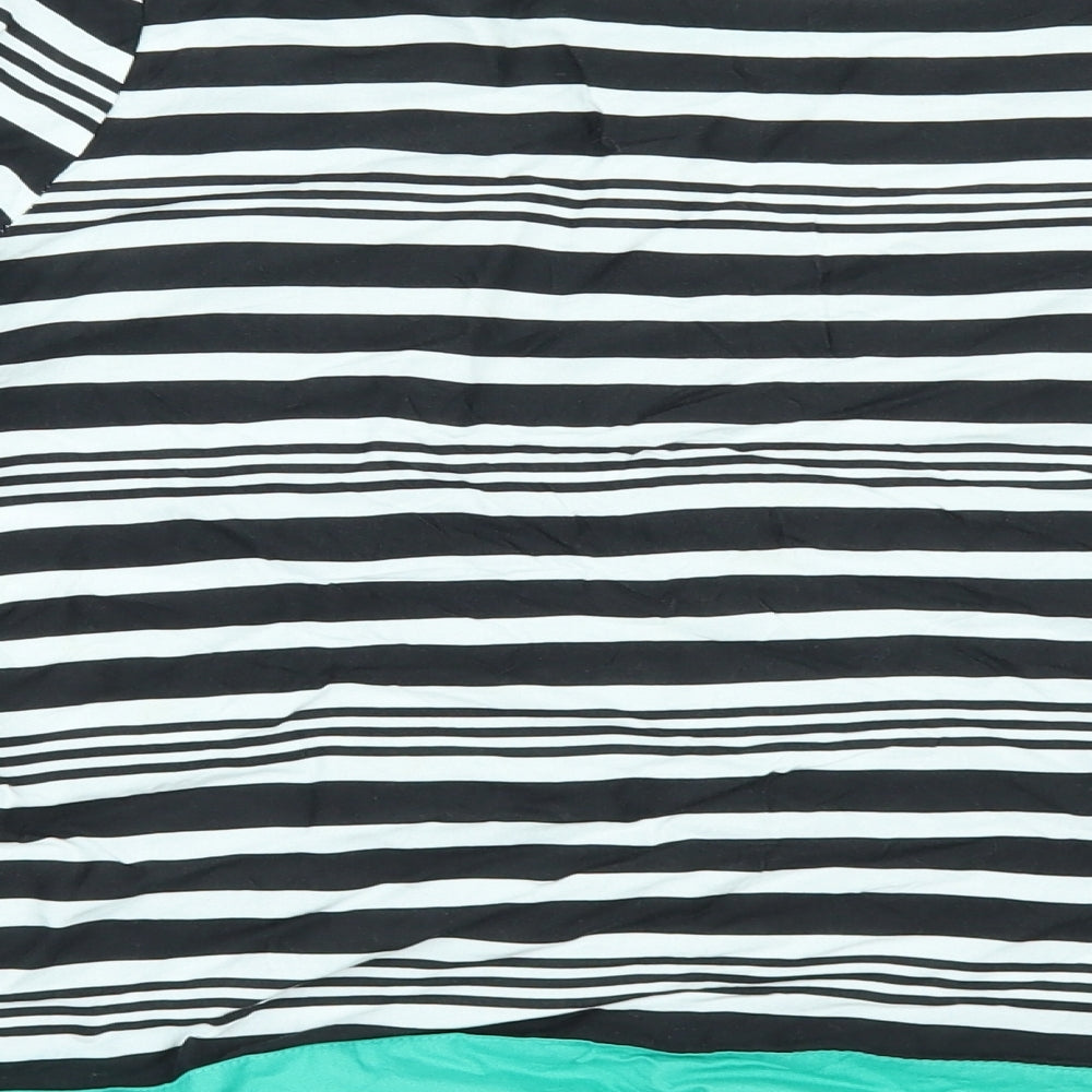 F&F Womens Multicoloured Striped  Tunic Blouse Size 12