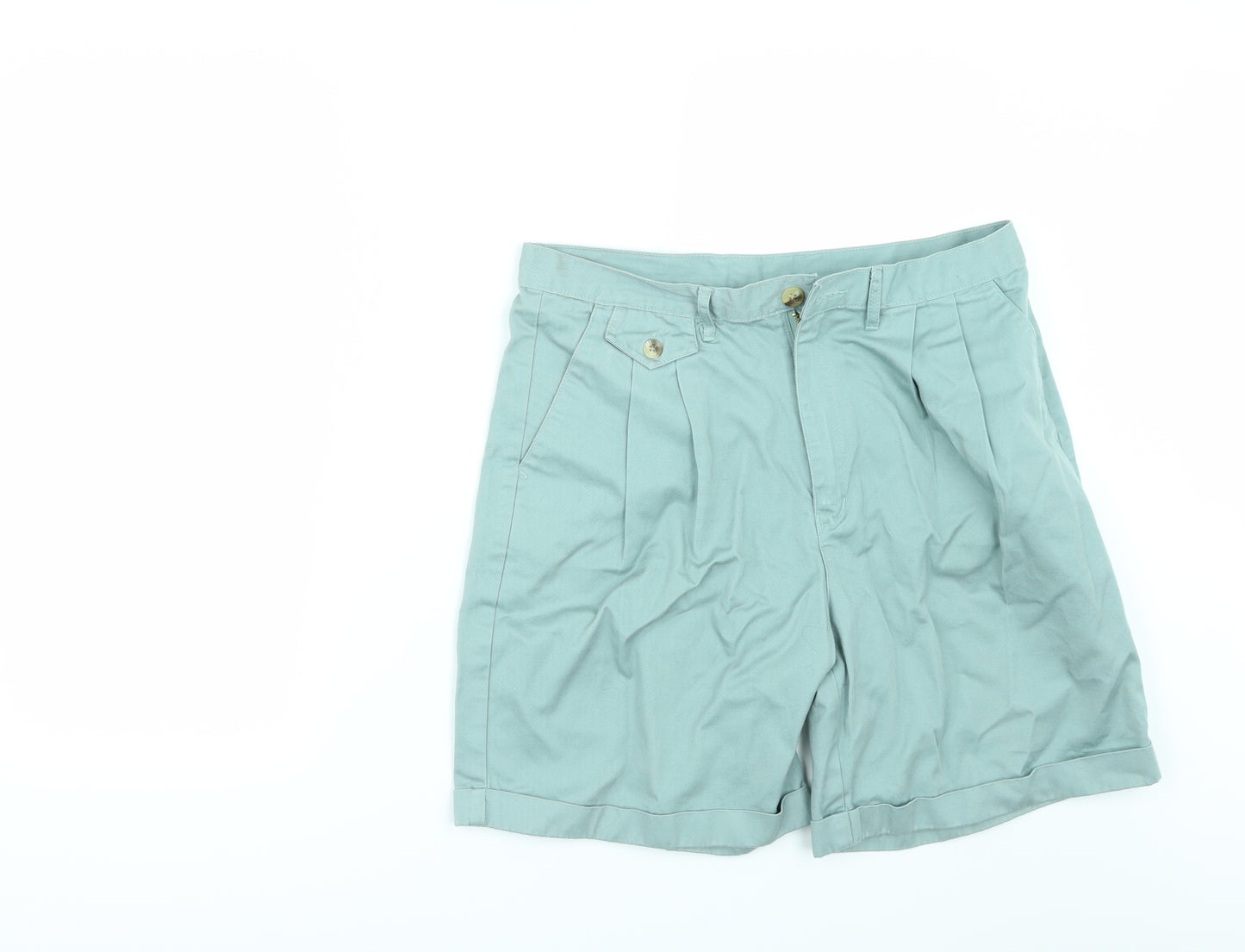 Classic Collection Womens Green   Chino Shorts Size 34