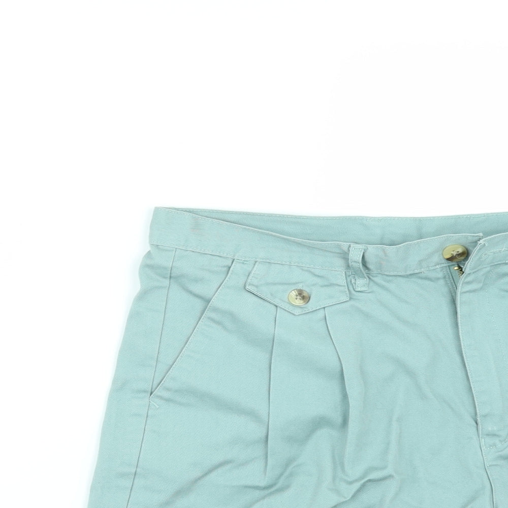 Classic Collection Womens Green   Chino Shorts Size 34