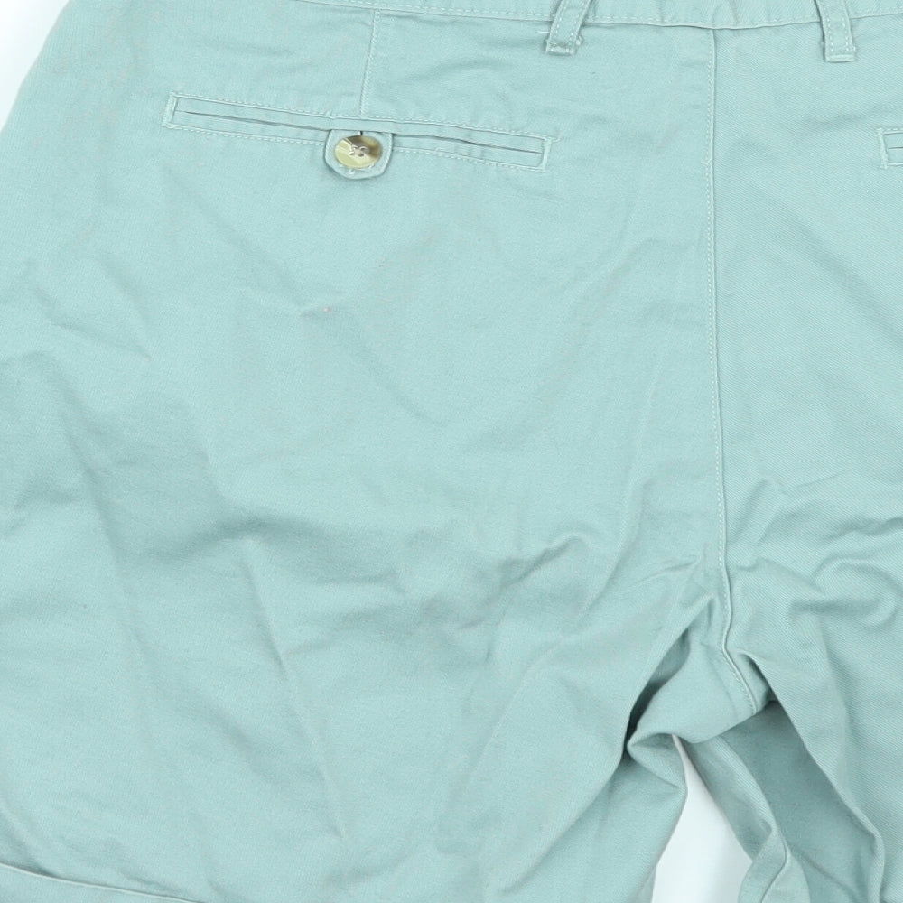Classic Collection Womens Green   Chino Shorts Size 34