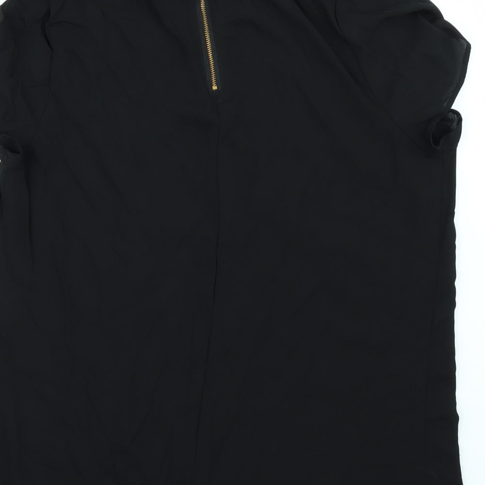 Papaya Womens Black   Tunic Blouse Size 16