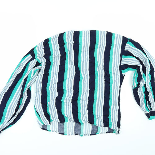 Sinsay Womens Multicoloured Striped  Tunic Blouse Size L