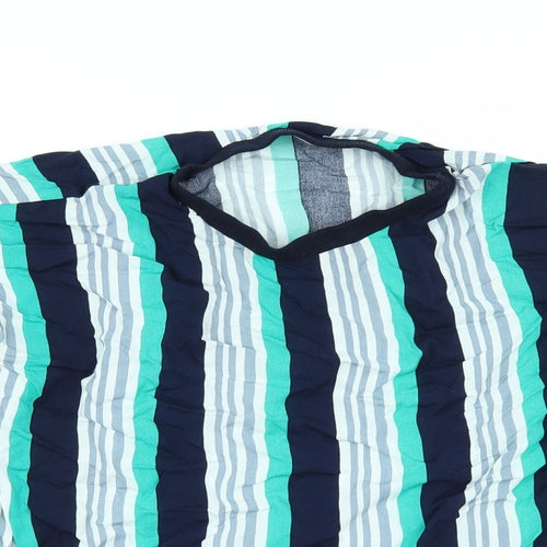 Sinsay Womens Multicoloured Striped  Tunic Blouse Size L