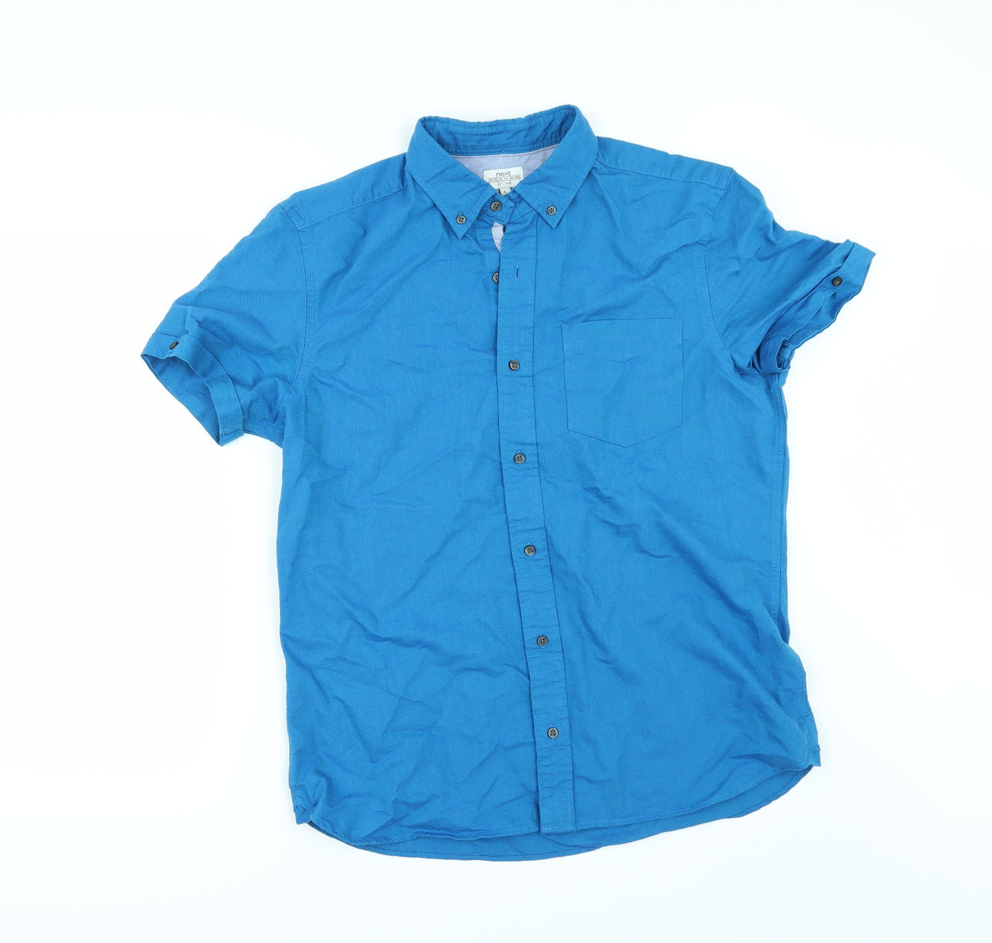 NEXT Mens Blue    Button-Up Size L
