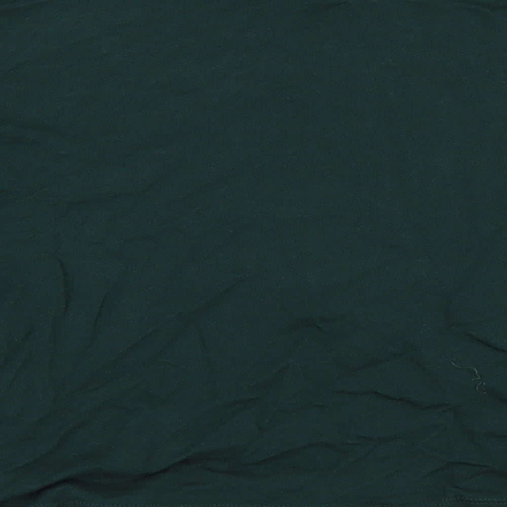 New Look Womens Green   Basic T-Shirt Size 10  - flared sleeves
