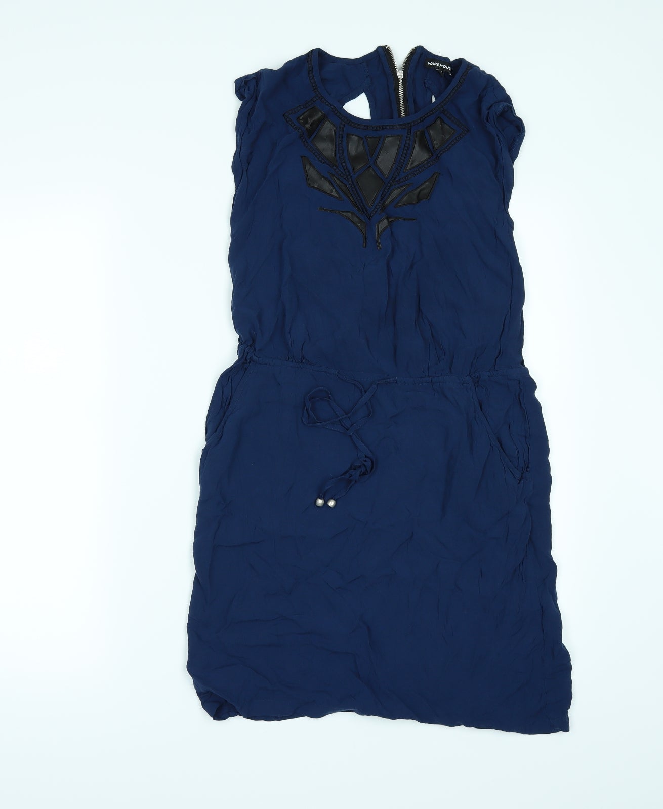 Warehouse Womens Blue   T-Shirt Dress  Size 12