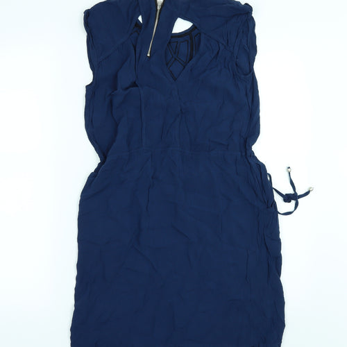 Warehouse Womens Blue   T-Shirt Dress  Size 12