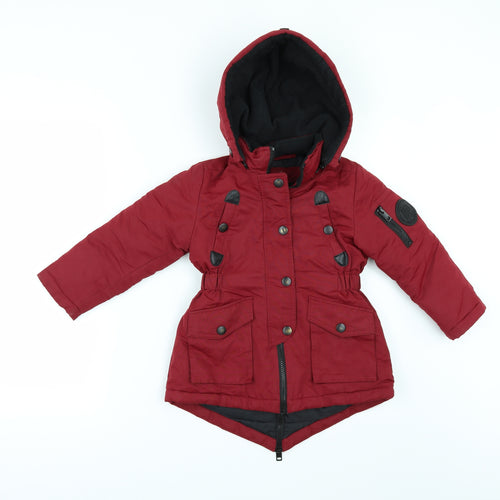 Diesel Girls Red   Jacket  Size 5 Years