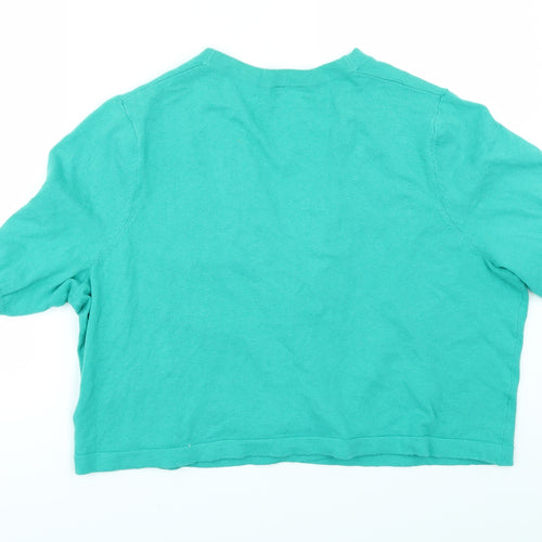 Preworn Womens Green   Cardigan Jumper Size 20
