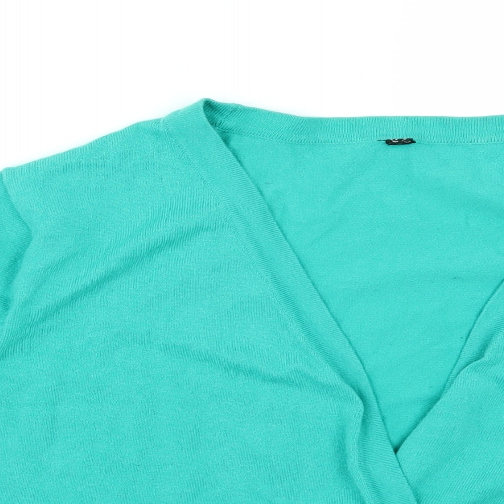 Preworn Womens Green   Cardigan Jumper Size 20