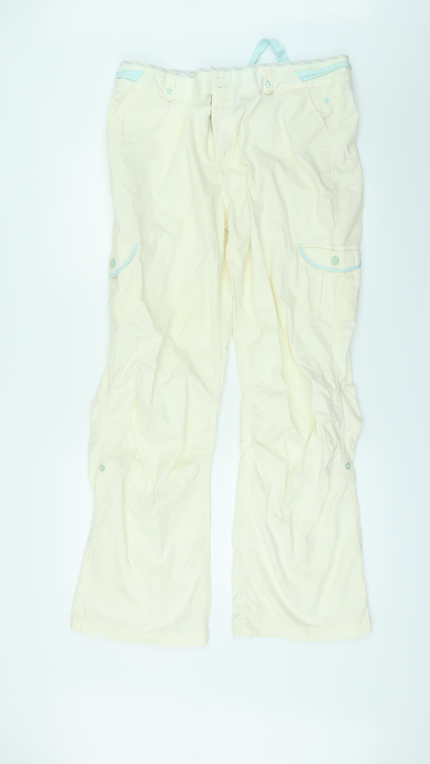 Joules Womens Ivory   Trousers  Size 14 L30 in