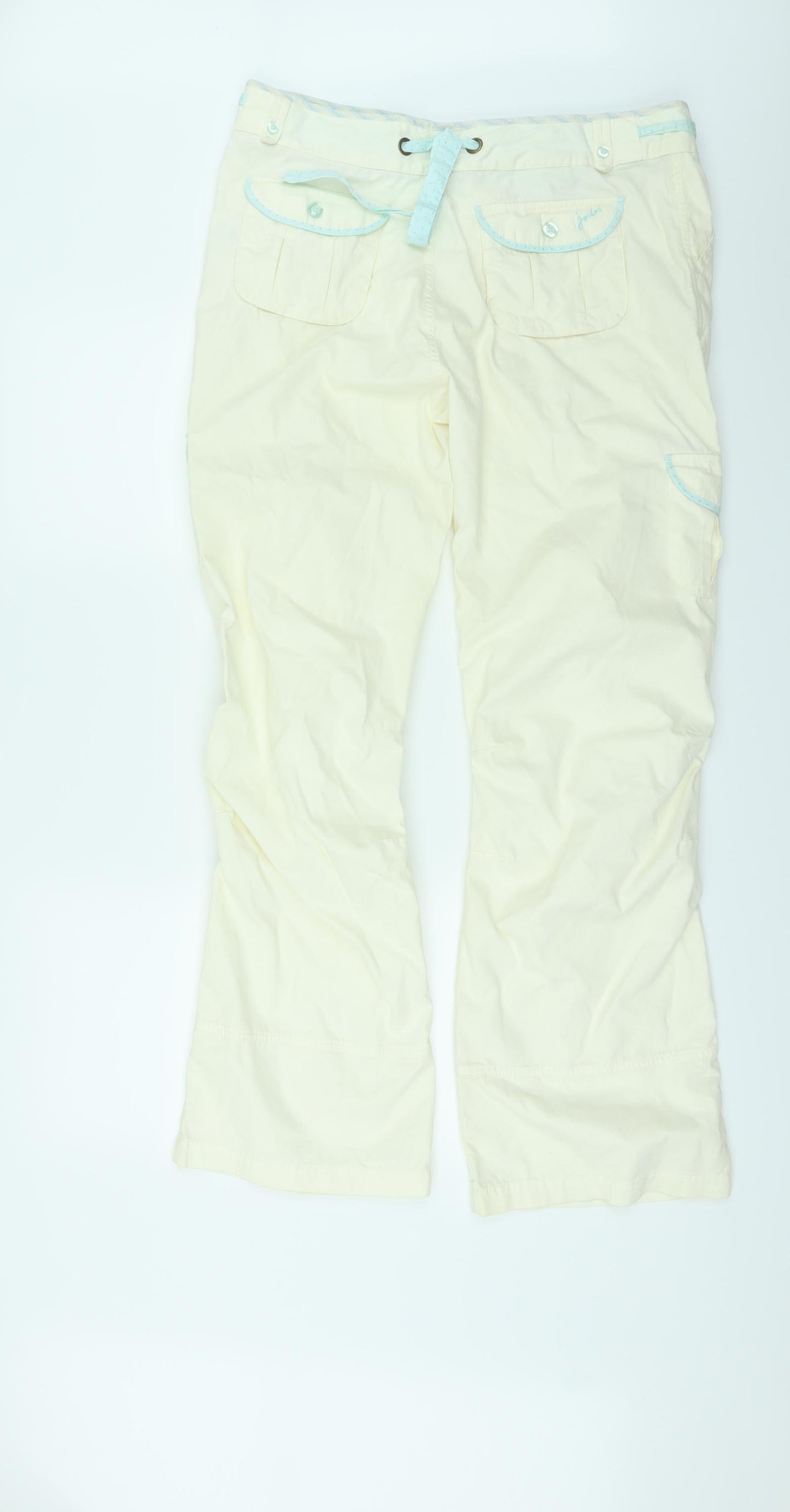 Joules Womens Ivory   Trousers  Size 14 L30 in