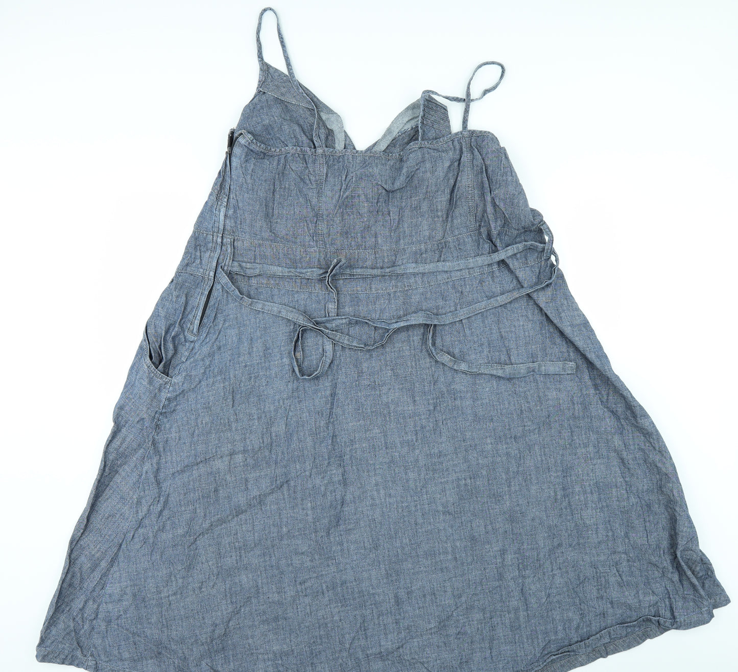 Evans Womens Blue Batik  A-Line  Size 28