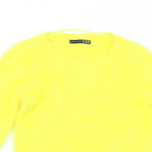 Primark Womens Yellow   Pullover Jumper Size 6