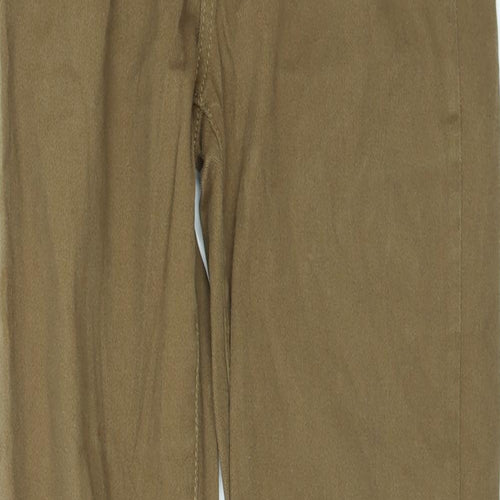 Denim & Co. Womens Brown  Denim Flared Jeans Size 10 L32 in