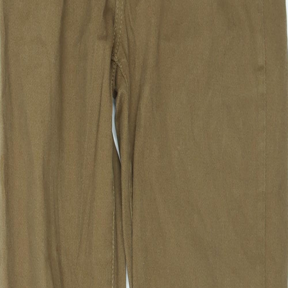 Denim & Co. Womens Brown  Denim Flared Jeans Size 10 L32 in