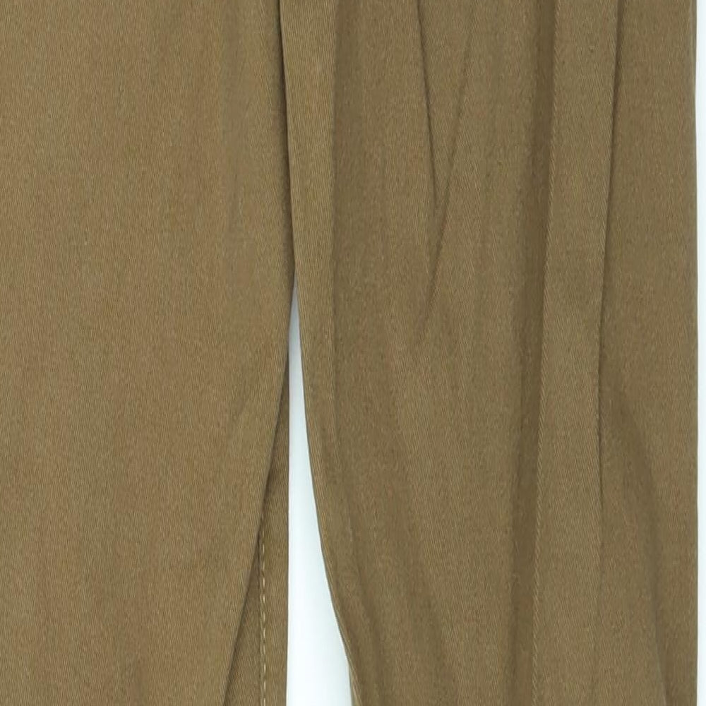 Denim & Co. Womens Brown  Denim Flared Jeans Size 10 L32 in