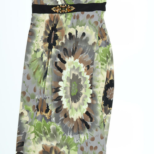 Ronni Nicole Womens Multicoloured Floral  Maxi  Size 14