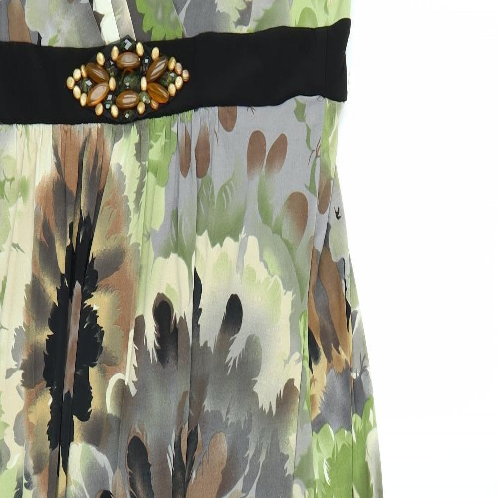 Ronni Nicole Womens Multicoloured Floral  Maxi  Size 14