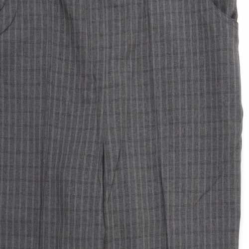 Special Collection Womens Grey Check Rayon Trousers  Size 18 L27 in