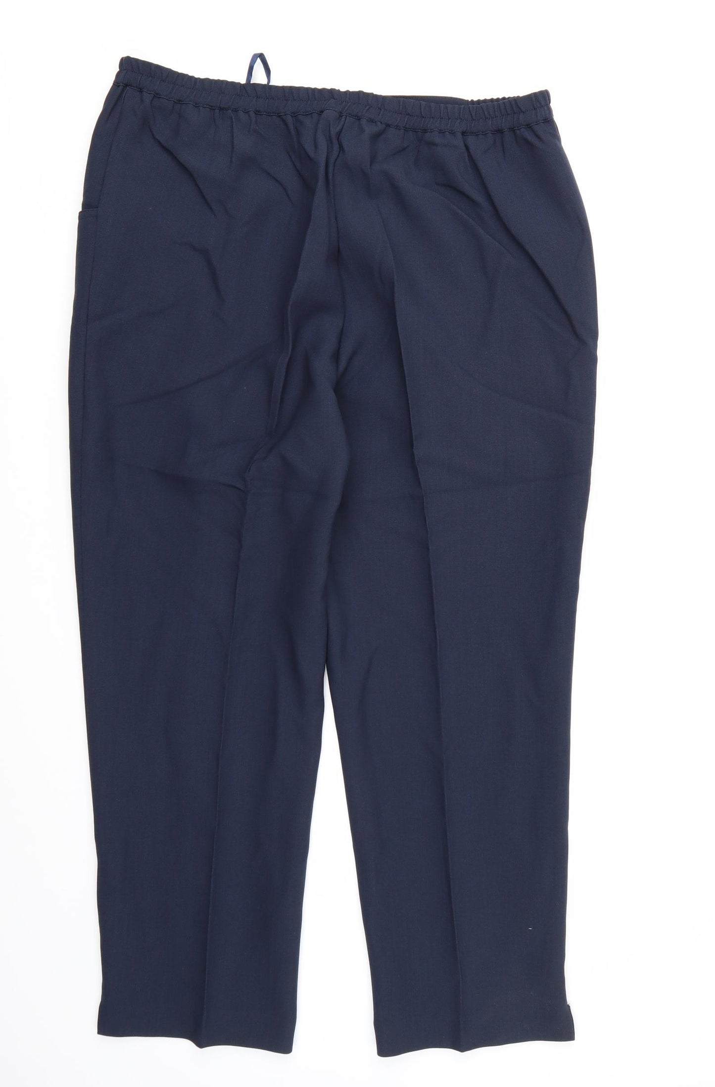 Special Collection Womens Blue  Rayon Trousers  Size 18 L26 in