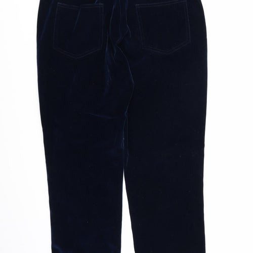 Marisota Womens Blue  Velour Trousers  Size 18 L26 in