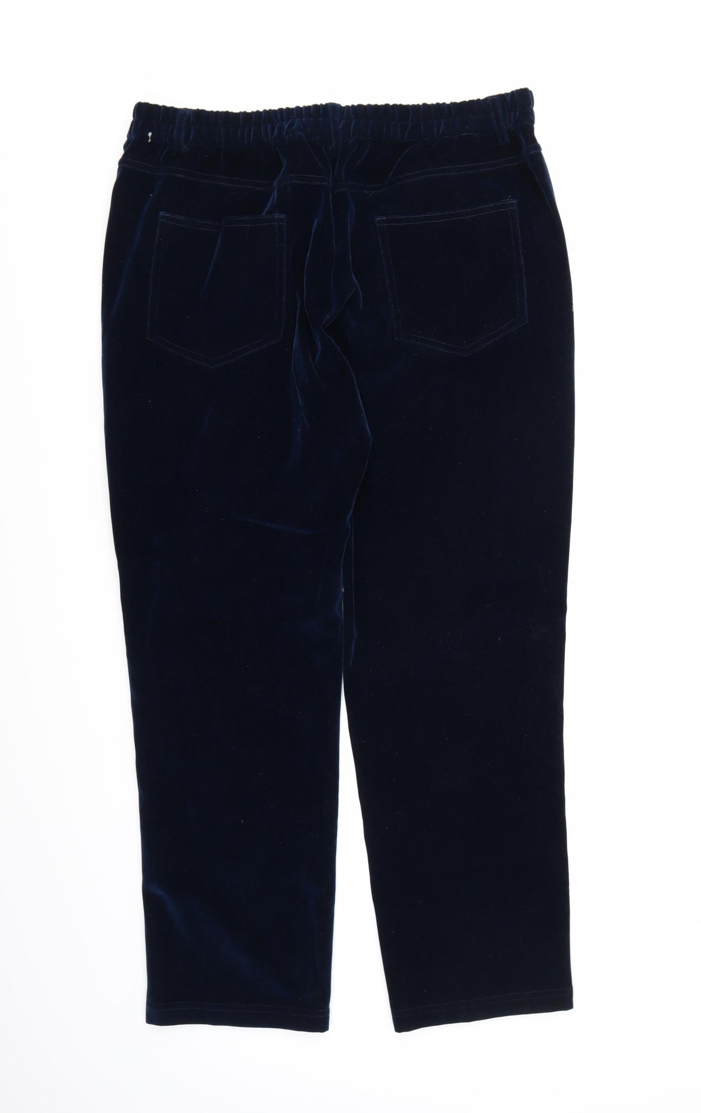 Marisota Womens Blue  Velour Trousers  Size 18 L26 in
