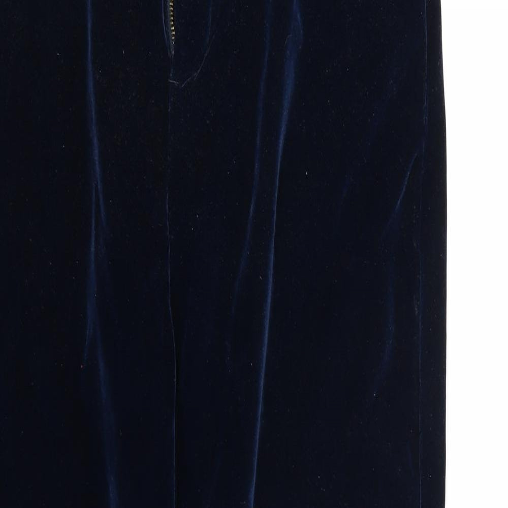 Marisota Womens Blue  Velour Trousers  Size 18 L26 in