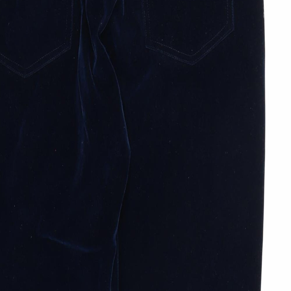 Marisota Womens Blue  Velour Trousers  Size 18 L26 in