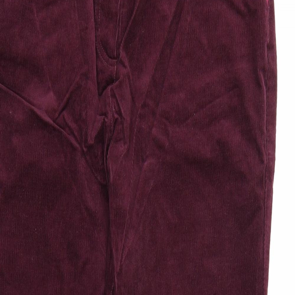 top to toe Womens Purple  Corduroy Trousers  Size 18 L28 in