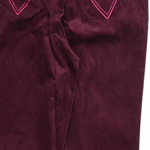 top to toe Womens Purple  Corduroy Trousers  Size 18 L28 in