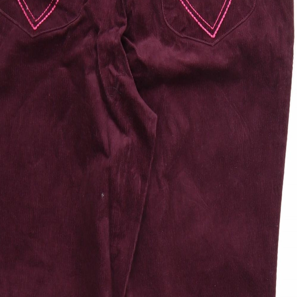 top to toe Womens Purple  Corduroy Trousers  Size 18 L28 in