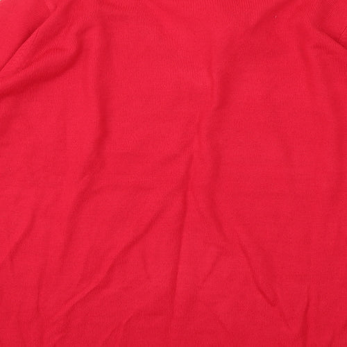 Classics Womens Red  Knit Pullover Jumper Size 16