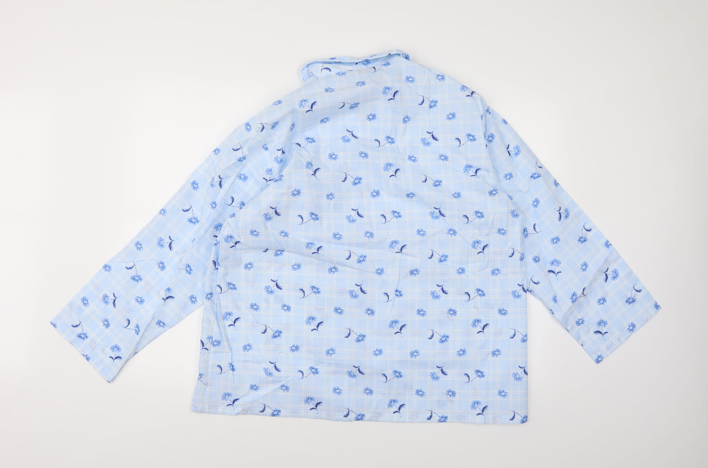 Berkertex Womens Blue Floral  Top Pyjama Top Size 18