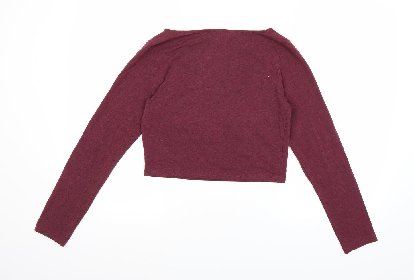 Divided by H&M Womens Purple   Cropped T-Shirt Size M