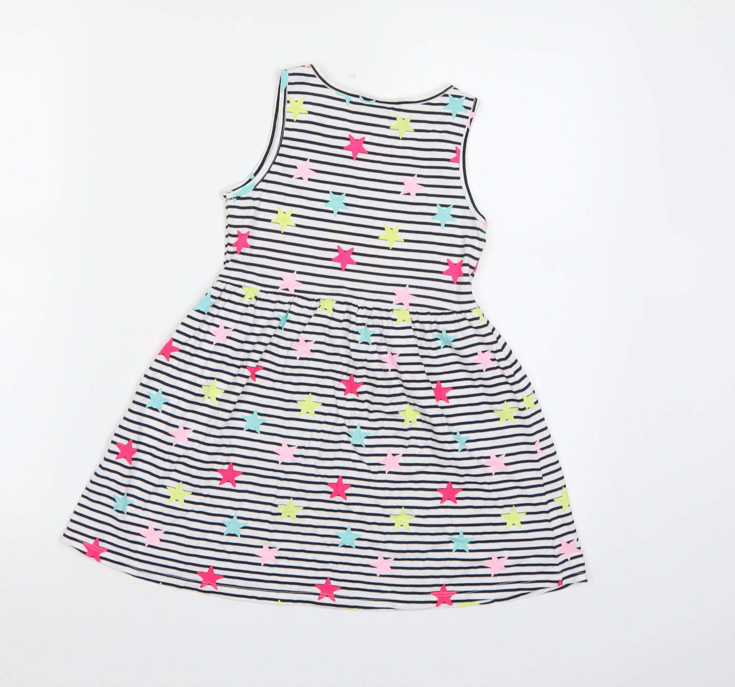 NEXT Girls Blue Striped  A-Line  Size 6 Years
