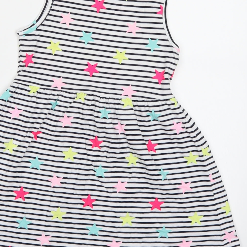 NEXT Girls Blue Striped  A-Line  Size 6 Years