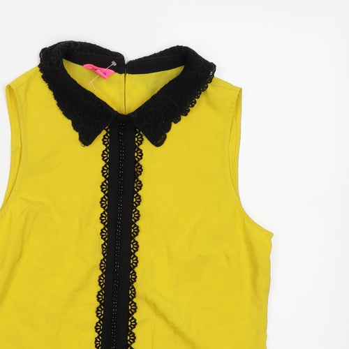Monsoon Womens Yellow   Basic Blouse Size 10