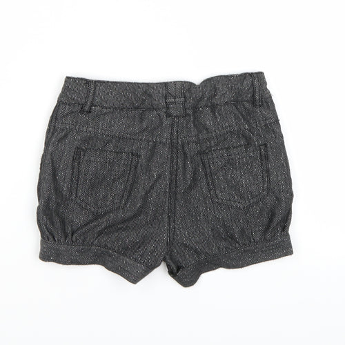 TU Girls Grey Herringbone  Cut-Off Shorts Size 6 Years