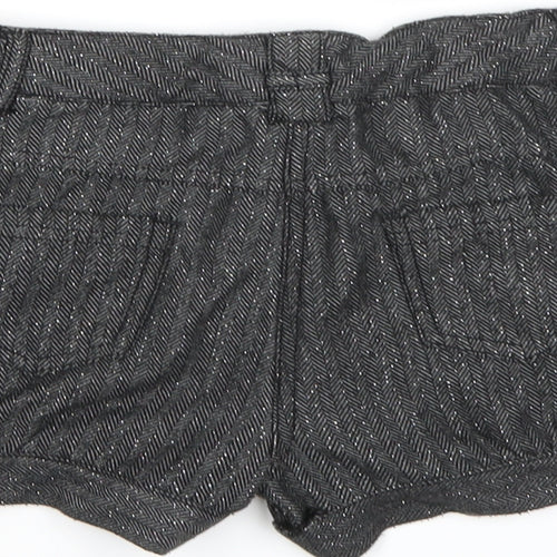 TU Girls Grey Herringbone  Cut-Off Shorts Size 6 Years