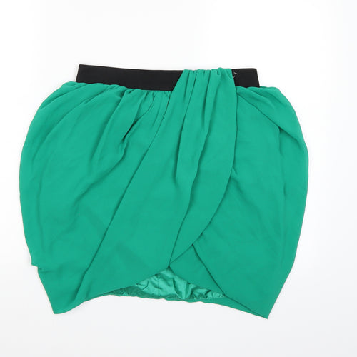 H&M Womens Green   A-Line Skirt Size 10