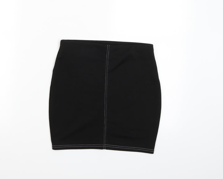 Nasty Gal Womens Black A-Line Skirt Size 8